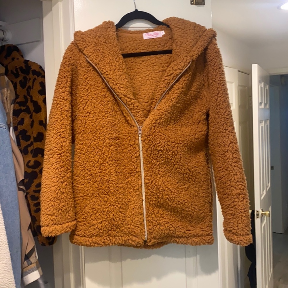 Pink Lily Teddy Jacket